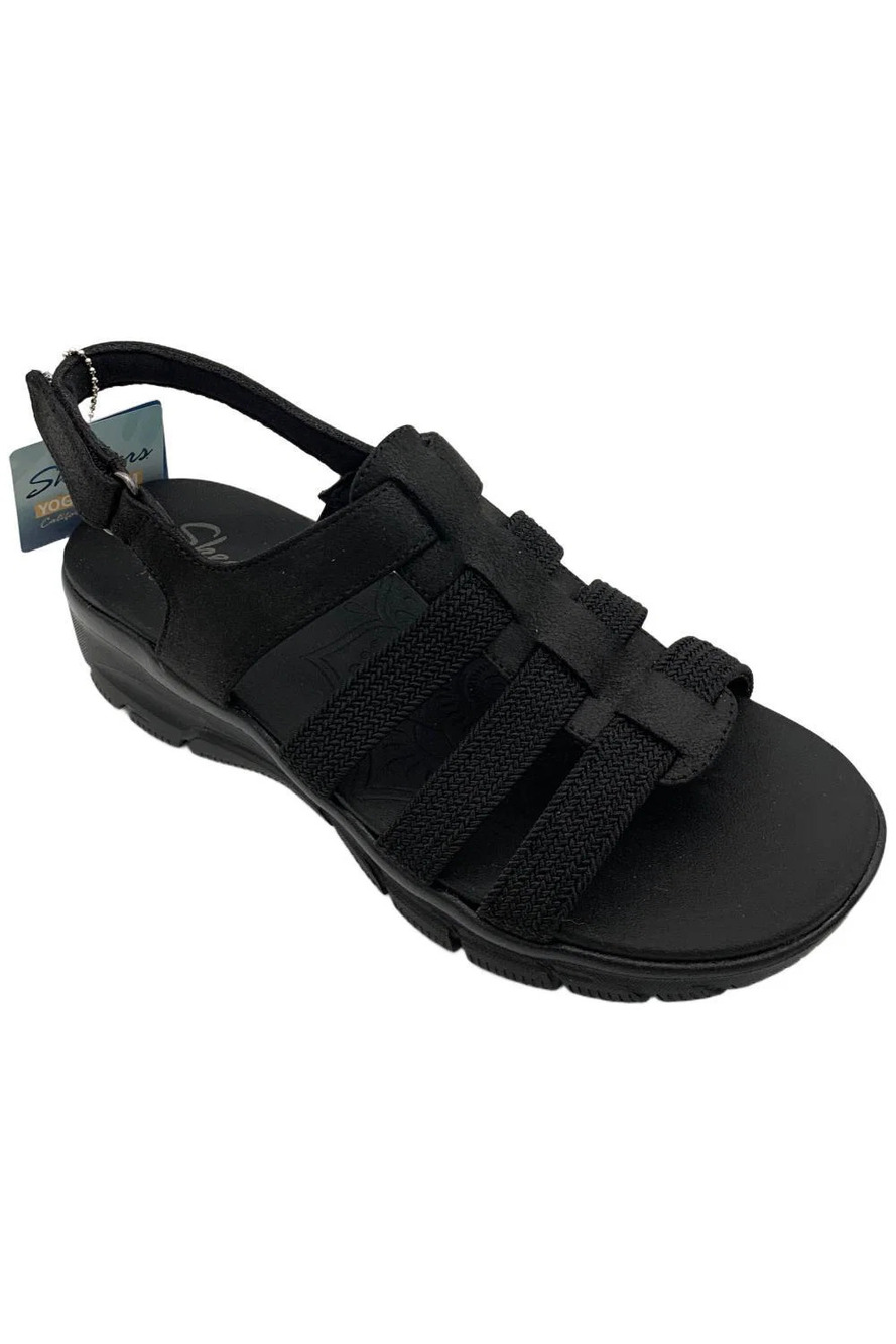 Skechers Women's Easy Going Relaxed Cuteness Sandals Black - Medium